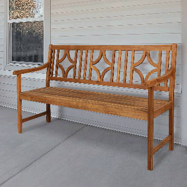 Red Barrel Studio Babson Acacia Outdoor Bench Wayfair